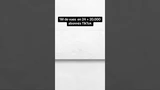 Miniature : +20.000 abonnés TikTok en 24h