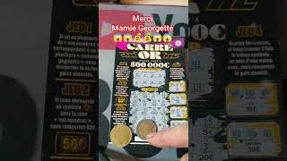 Miniature : merci mamie Georgette 😱😱😱💰💰💰 #abonnetoi  #fdj #win #gains  #carréor #bubu16 #grattage #grattagefdj