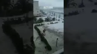 Miniature : Séisme dans le pacifique : De nouvelle image du tsunami qui frappe les côtes russes #pourtoi #viral