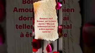 Miniature : Bonjour mon amour ❤ message d'amour