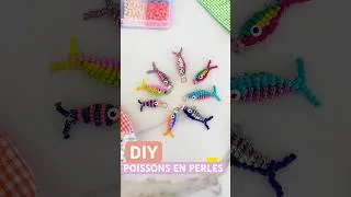 Miniature : DIY POISSONS EN PERLES - LA MÉTHODE FACILE - beaded fish tutorial