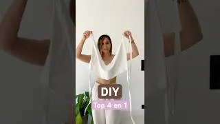 Miniature : DIY : CRÉER UN TOP 4 en 1 POUR CET ÉTÉ 🌞 couture facile et débutant