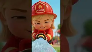 Miniature : 🚒🔥 Le pompier "Splash" d’eau et les trois petits cochons fêtent la victoire contre le méchant loup🐺🐷