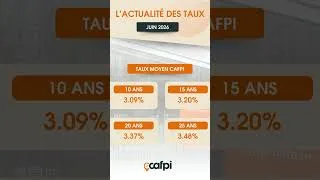 Miniature : Taux immobilier - Juin 2026 🔎 #credit #immobilier