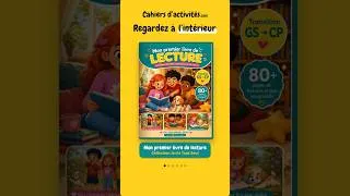 Miniature : Mon premier livre de lecture : feuilletez le livre (GS → CP) #shorts