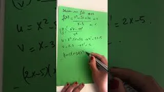 Miniature : Zéro stress:calculer la dérivée de division de deux #fonction #bac #maths
