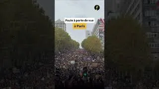 Miniature : 24 octobre : foule à perte de vue à Paris