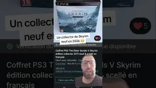 Miniature : Pas certain du scellage mais c'est quand meme dingue ! #skyrim #collector #jeuxvideo #vinted