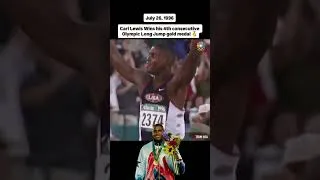 Miniature : C.Lewis.On this date (7/26) in 1️⃣9️⃣9️⃣6️⃣ Carl Lewis wins his 4th consecutive   gold medal  .🥇