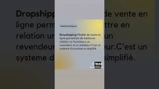 Miniature : QU'EST CE QUE LE DROPSHIPPING??ECOMMERCE//