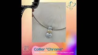 Miniature : Collier Chrome Lys'Or - Cécile Cloarec