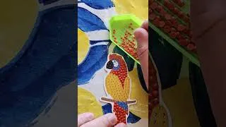Miniature : aimant #diamondpainting #parrot #diy