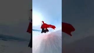 Miniature : 🏂Entre rouge et blanc, faire du #snowboard tout en portant le costume traditionnel chinois #hanfu !
