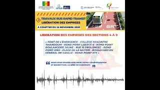 Miniature : Projet BRT : libération des emprises des sections 4 à 9 du projet BRT #brtdakar #busrapidtransit
