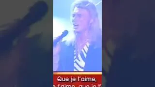 Miniature : Que je t'aime.  Johnny Hallyday.