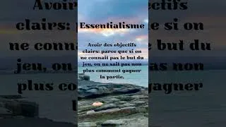 Miniature : Essentialisme - résumé du livre