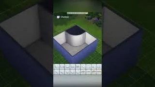 Miniature : Comment faire une douche arrondie sur les Sims 4 #shorts #sims4 #sims4housebuild #bathroom