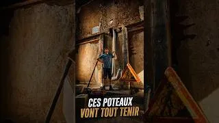 Miniature : J’installe ces POTEAUX PORTEURS GÉANTS… tout seul ! #shorts #renovation