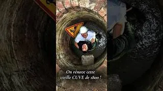 Miniature : On réalise le CUVELAGE de cette vieille CUVE de 1800 ! #shorts #renovation