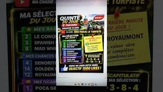 Miniature : Prono quinté du jour 19 AVRIL A TOULOUSE