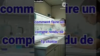 Miniature : comment faire un compte rendu de tp chimie facilement !