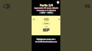 Miniature : Apprendre 50 noms chinois courants en 6 minutes (Partie 2/6) | HSK1 - HSK2 | 50个常用名词