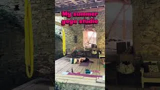 Miniature : My summer yoga studio! 😁🙏💗 #christelwellnessyoga #yogaclass #outdooryoga #summer