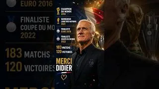 Miniature : 🇫🇷 Didier Deschamps quitte les Bleus... Merci pour tout ❤️