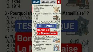 Miniature : Quiz Test civique: Bonus 01| La Marseillaise