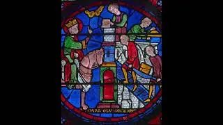 Miniature : Vitrail de Charlemagne - Cathédrale de Chartres