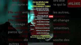 Miniature : 🎭 6 signes de faiblesse intérieure  #motivation #croissancepersonnelle #développementpersonnel