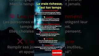 Miniature : 💰 La vraie richesse, c’est ton temps #citation #développementpersonnel #astuces #motivation #art