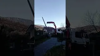 Miniature : démontage poteau électrique EDF faverges englannaz
