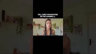 Miniature : a person who thinks all the time..... #curlyqueen m #frizzfreehair #haircare #routinevlog
