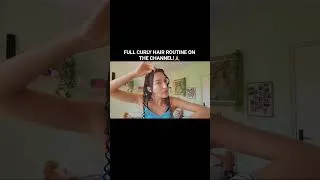 Miniature : sniffing da hair....#curlyhair #routinevlog #haircare #tutorial #frizzfreehair #youtubeshorts