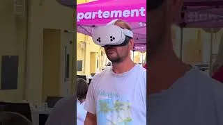 Miniature : Quand @NOISETTEFAITDESLIVES  découvre le meta quest 2s et ça rencontre avec un taureau ♉ 😂