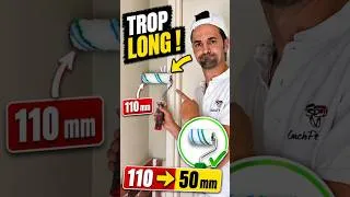 Miniature : 🎨 Ton Rouleau Est Trop Long ? Modifie-le facilement ! #coachpersodeco #astuce #peinture