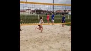 Miniature : Beach volley : Travail du déplacement sur sable
