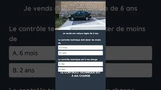 Miniature : Controle technique pour vendre son véhicule #codedelaroute #permisdeconduire