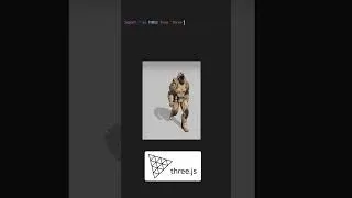 Miniature : Afficher un modèle 3D en Javascript [THREE, Blender]
