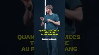 Miniature : #edouarddeloignon QUAND TU AS 3 MECS TRES CALME AU PREMIER RANG🤣🤣#humour #standup #sketch #blague