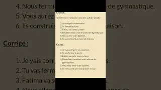 Miniature : Le futur proche + exercice corrigé #اكسبلور #bac #exam   #course #conjugaison #primaire #shorts