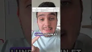 Miniature : ⚠️ ANNONCE OFFICIELLE - Les dates du bac et des épreuves pour 2026 !#lycee #bac #terminale #premiere