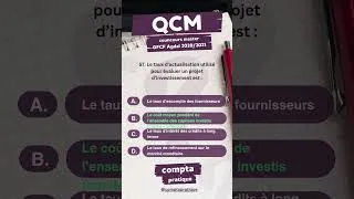 Miniature : QCM 10 : Master GFCF – Correction Concours 2020 | QCM 55 à 60 – FSJES Agdal
