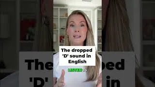 Miniature : Master English Pronunciation | Dropped 'D' sound!