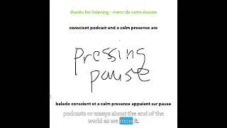 Miniature : a calm presence   pressing pause