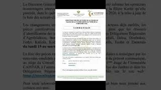 Miniature : 📢 FILIÈRE KARITÉ : OPÉRATION D’IDENTIFICATION DES ACTEURS POUR LA CAMPAGNE 2026  #agriculture