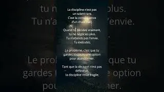Miniature : Discipline - Clarté - Continuité