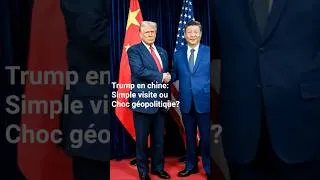 Miniature : Chine vs États-Unis: La vraie raison du voyage de Trump #Géopolitique #IA
