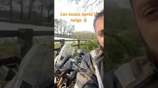 Miniature : Reprise des essais après les perturbations de la veille 😊 #motovlog #roadtrip #voyage #africatwin